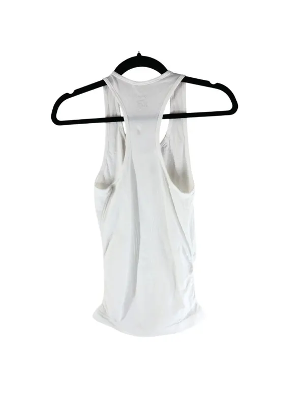 Quince Womens Seamless Ruched Racerback Tank Top White XS - Image 5