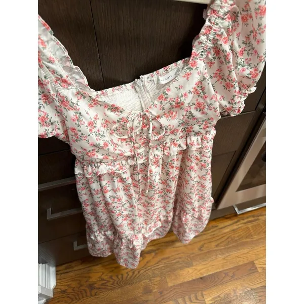 Altar'd State floral dress ruffled hem women's small - Image 6