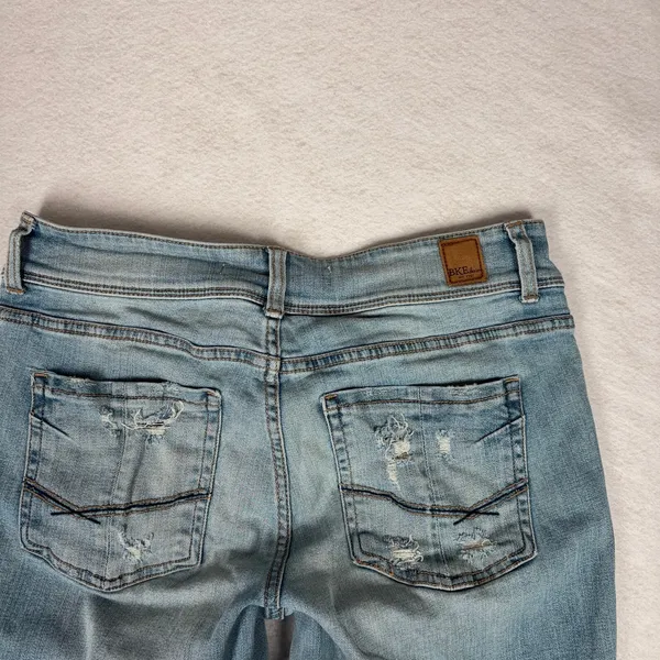 BKE Gabby Jeans Women’s 28 Light Wash Mid Rise Distressed Skinny Stretch ABK575A - Image 10