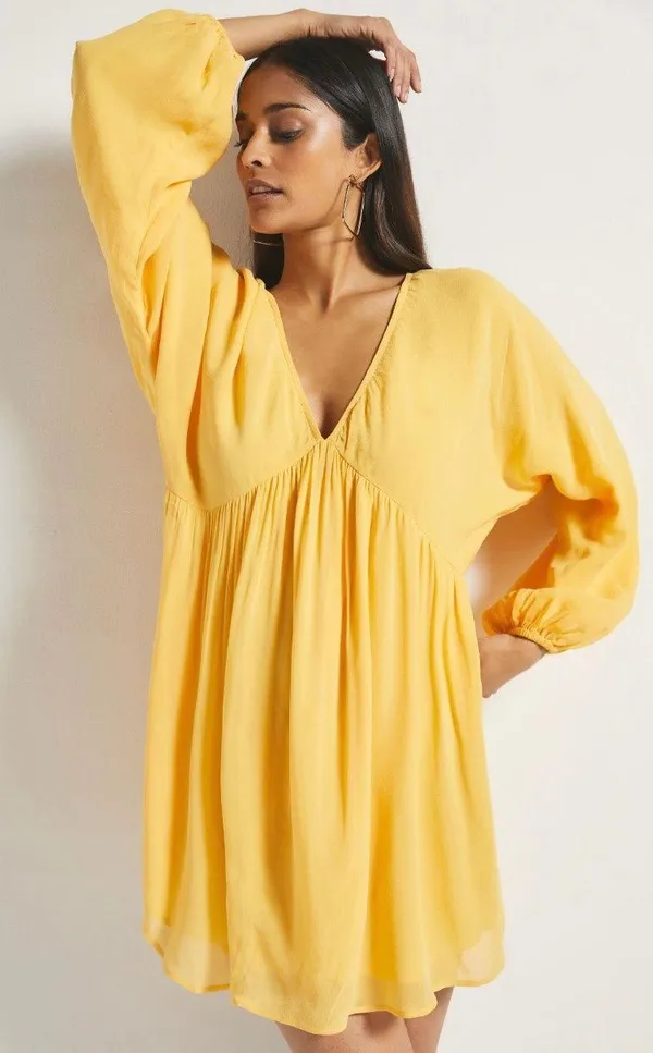 Anthropologie NWT Forever That Girl Flowy Mini Dress, Size S - Image 4