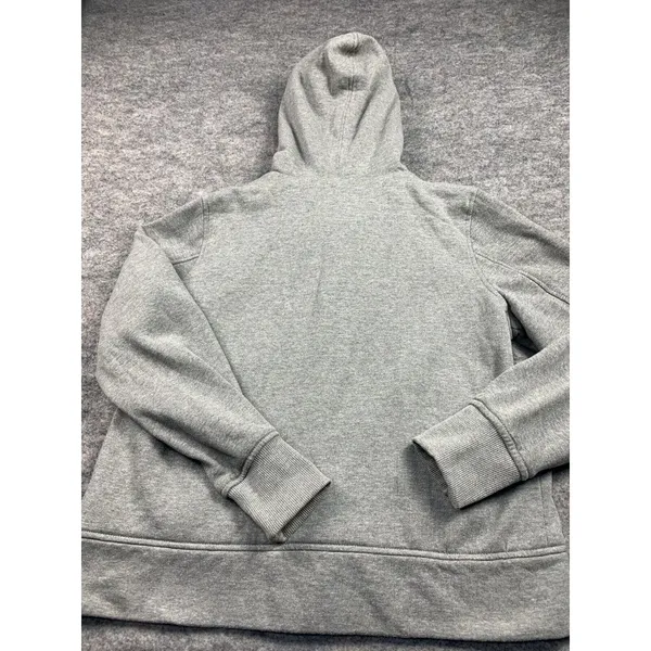 OP XL Hooded Sweatshirt Jacket Faux Fur Gray Full Zip Hooks Womens Long Sleeve‎ - Image 2