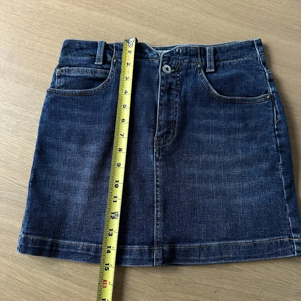 We The Free People Denim Jean Skirt Mini 26 Festival Party Boho Indie Western - Image 6
