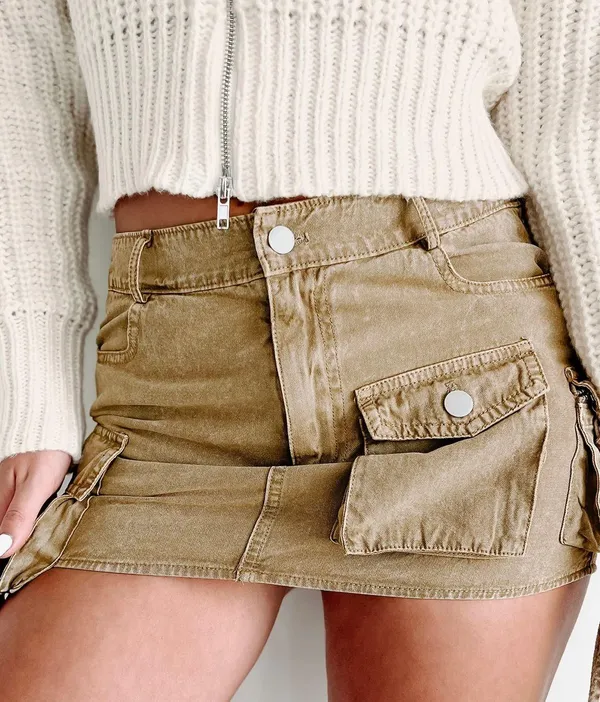 Nana Macs Mini Cargo Skirt - Image 2