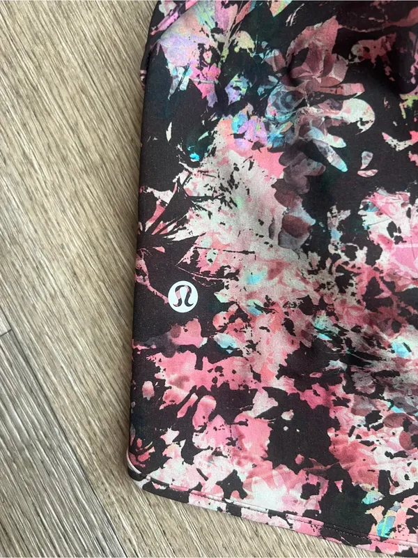 Lululemon Women's Pink Floral Athletic Skort - Image 6