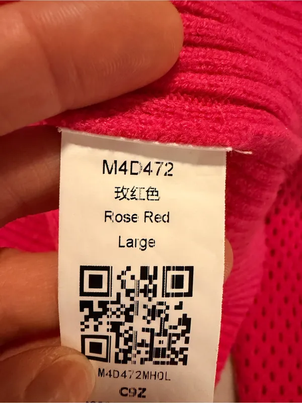 Source Unknown Hot Pink Collared Zip-Neck Women's Sweater - Image 4