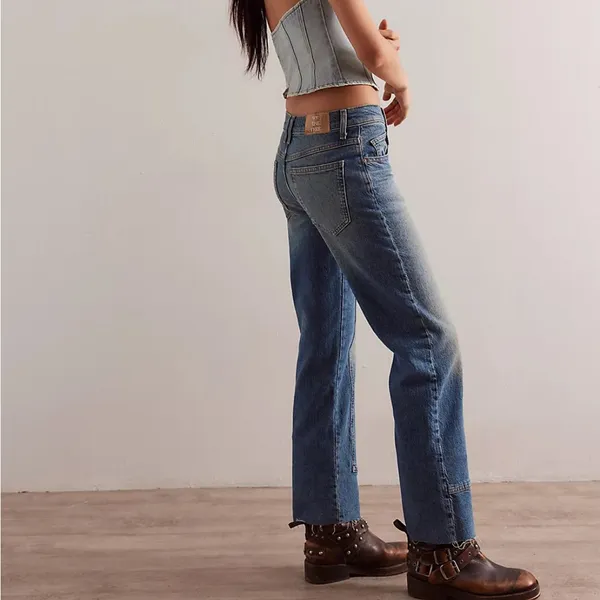 Free People We The Free Risk Taker Mid-Rise Jeans - Image 8