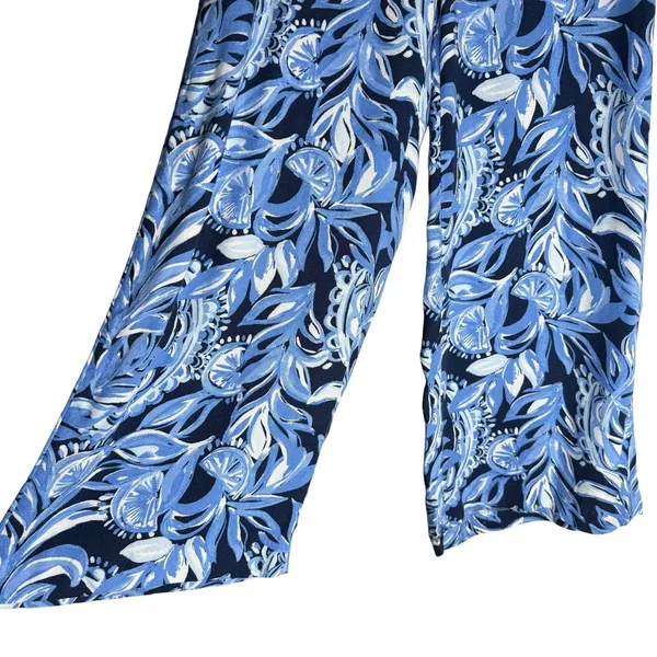 NWT Lilly Pulitzer M (8)‎ Avery Crop Palazzo Pants High Tide Beach Resort $118 - Image 4