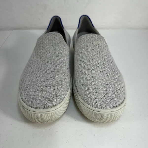 Rothy's Size 9 The Original Slip‎ On Sneaker Diamond Twill Women's Gray Shoes - Image 5