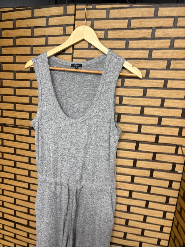 Rails gray marled knit tank jumpsuit size small - Image 3