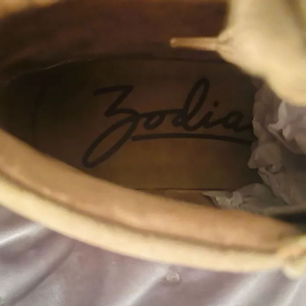 ZODIAC Siona Faux Suede Platform Booties Southwestern Print Elmwood Tan 7.5 NEW - Image 9