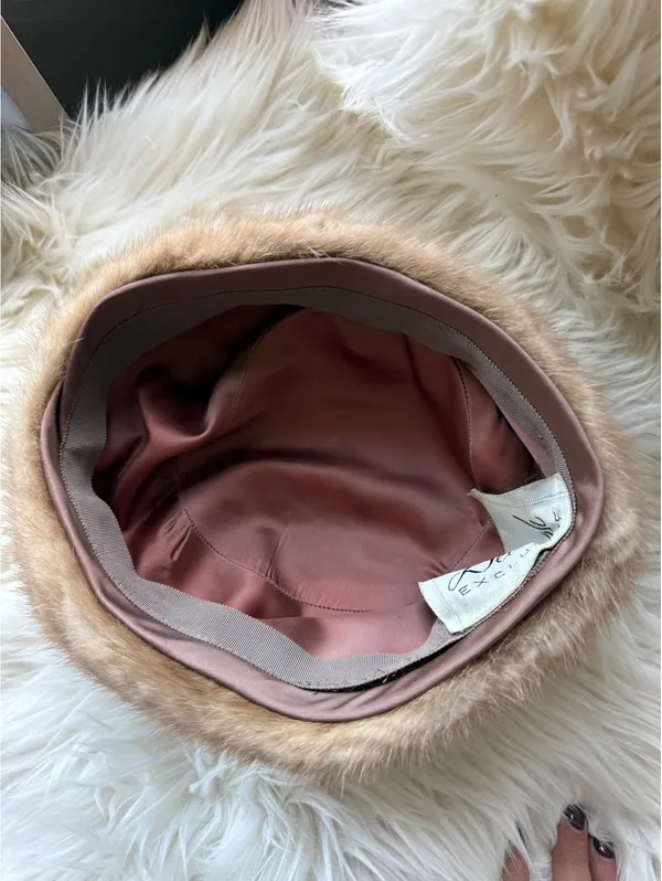 Vintage Deborah Exclusive Fur Hat Brown - Image 4