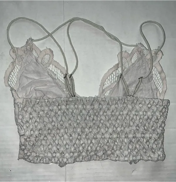 Free People Lace Strappy Adella Floral Bralette size M - Image 2