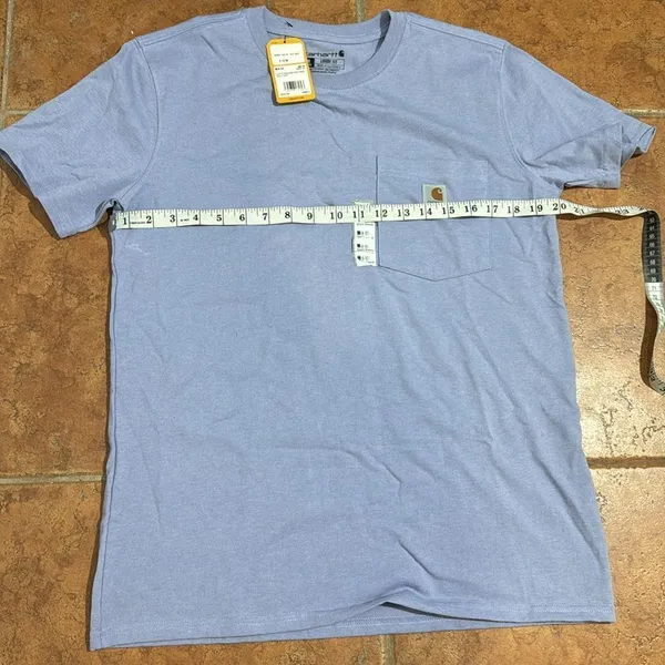NWT Carhartt Loose Fit Heavyweight Blue Short Sleeve‎ Tee Casual Cotton size M - Image 6