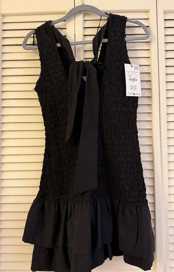 Zara Ruffled Short PopelíN Dress - Image 2
