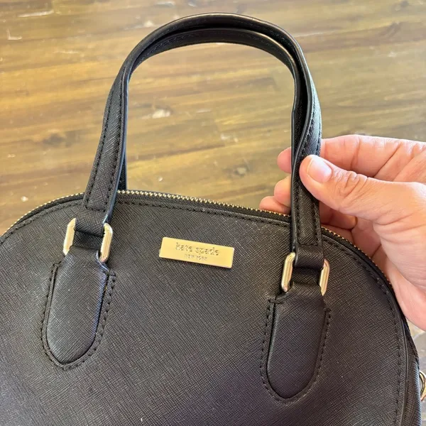 Kate Spade Black Small Handbag Domed-Flawed - Image 3