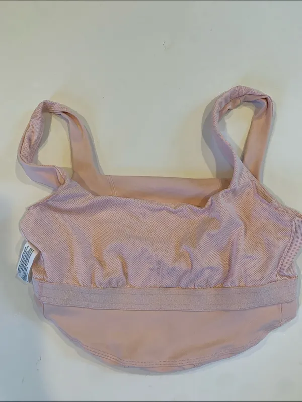 all in motion Womens Medium Light Pink Performance Cropped Tank Active Bralette - Image 3