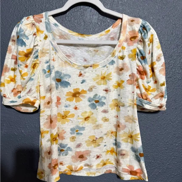 Anthropologie Multicolor Floral Blouse - Image 2