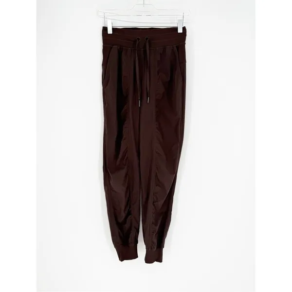 Lululemon Dance Studio‎ Mid-Rise Drawstring Joggers Women's 2 Brown Activewear - Image 2