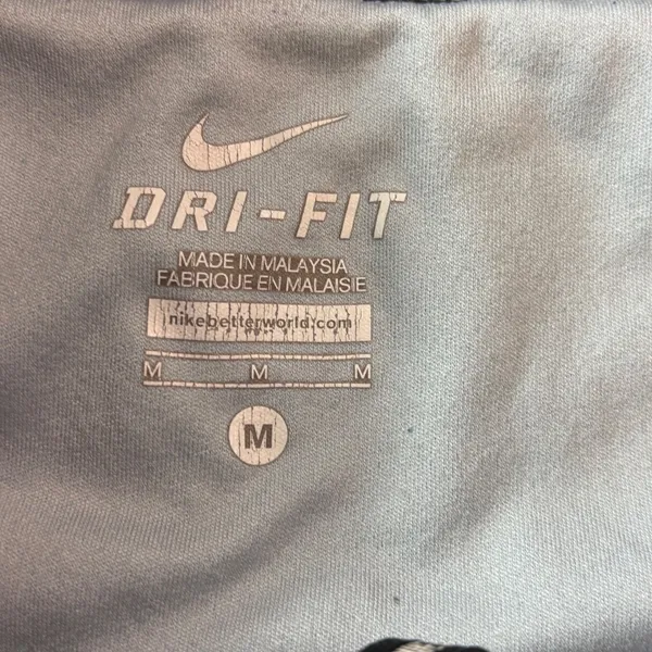 Nike Dri-FIT Women Black White Geometric Optical Illusion Running Shorts‎ Medium - Image 2