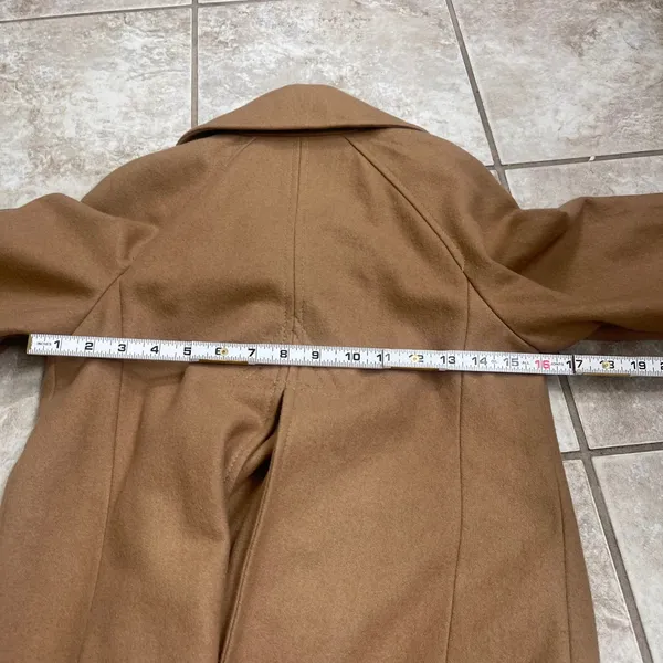 Elevenses anthropologie Women Camel Toggle‎ Coat Wool Blend Sz 0 coat wool blend - Image 3