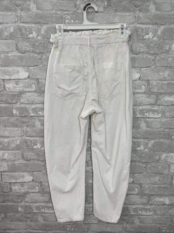 Zara Corduroy Straight-Leg High-Waist Pants - Image 2