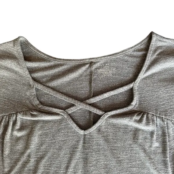 Lane Bryant Short Sleeve Greenish/Gray Top Size 18/20 - Image 4