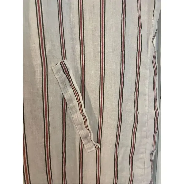 Viola Borghi made in Italy striped lace up tunic coverup - Image 6