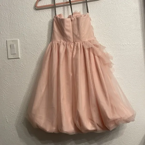 White by Vera Wang Tulle Puff Pink Dress Size 0 - Image 8
