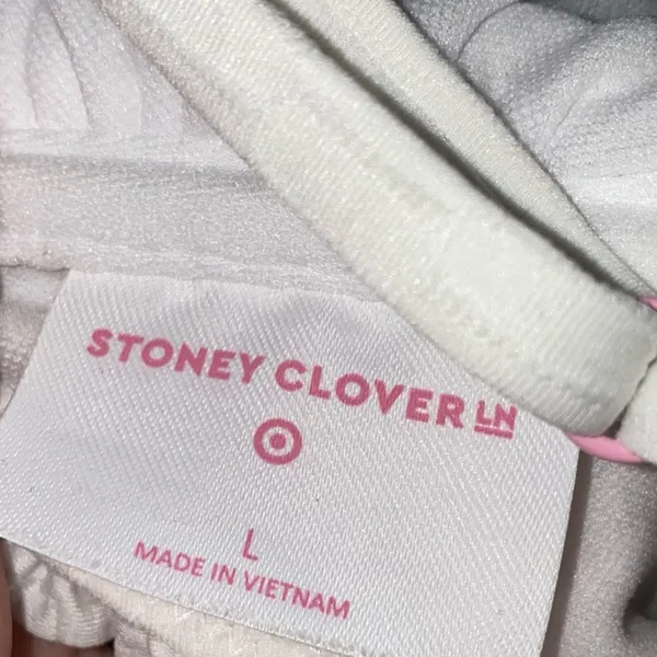 NWOT Stoney Clover‎ Lane x Target White Textured Bikini Top Large Ruffle Strap - Image 3