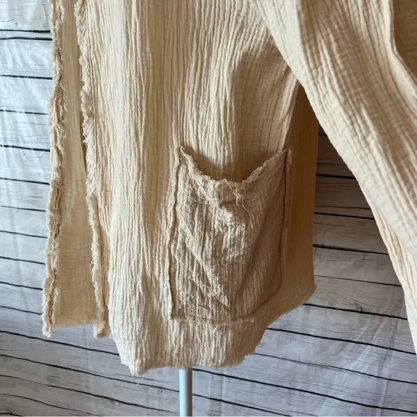 POL Gauze Style Jacket with Boho Charm - Image 10