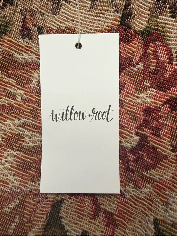 Willow + Root Floral Smocked Tapestry Crop Top NWT XS Cottagecore Fairycore - Image 11