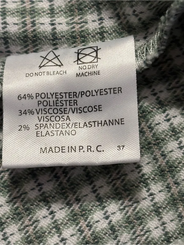 Brandy Melville Mini Skirt Women’s Size 2 Green Plaid Cara” Mini Skirt - Image 8