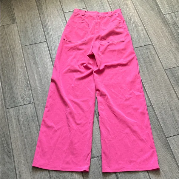 SHEIN Pink Wide-Leg Pants - Image 4