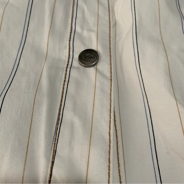 Jessie USA size large Striped Shirt with Butterfly Detail 90s y2k whimsigoth rod - Image 13