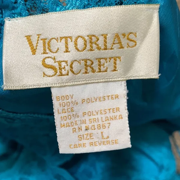 Victoria's Secret Vintage gold label lace slip dress lingerie adjustable straps - Image 2