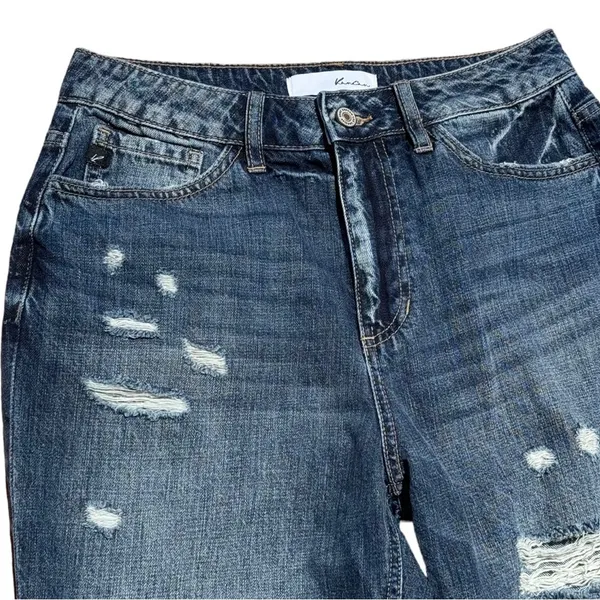 Kancan High Rise Girlfriend Jeans EUC Size 7/27 Blue - Image 3
