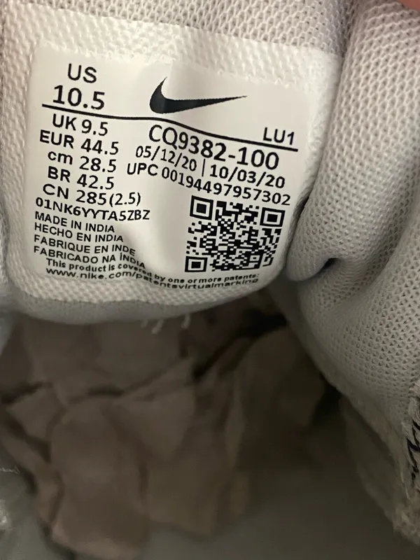 Nike Air Max Impact 2 Mens 10.5 Mid High Top Basketball Shoes Sneakers NIB White - Image 9