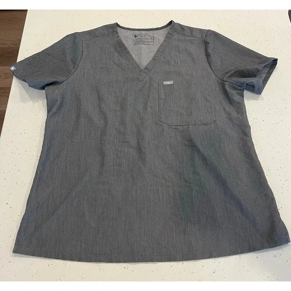 FIGS Graphite Scrub Set Catarina Top and Yola Scrub Bottoms Size XL‎ - Image 2