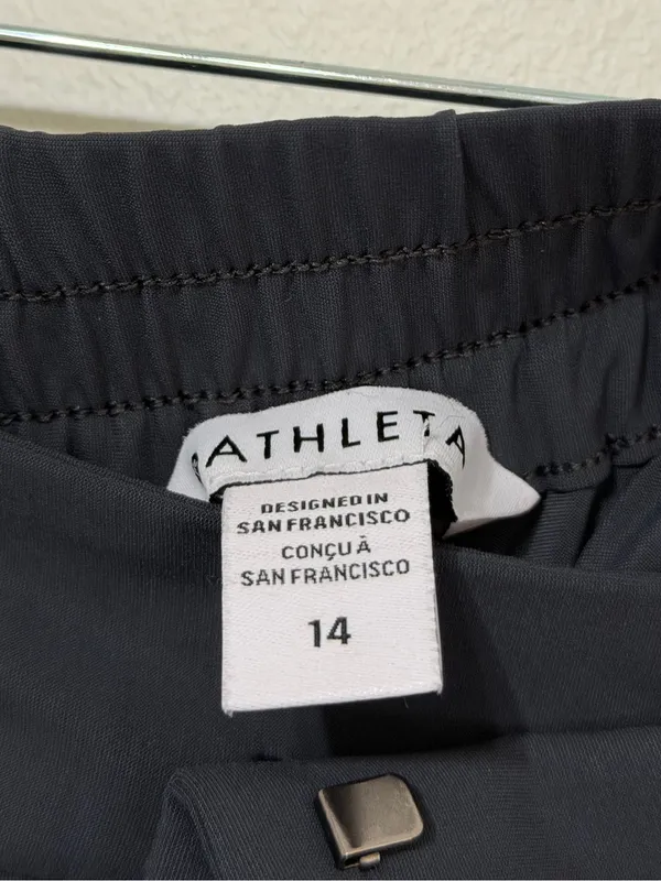 Athleta Pinnacle High Rise Trouser Size 14 Wide Leg Gray Pants Stretch - Image 3