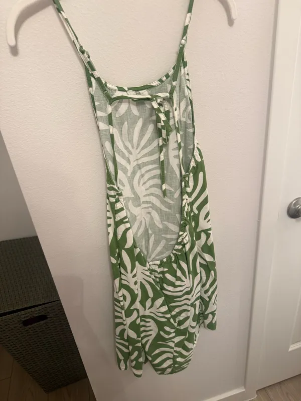 A New Day Green Tropical dress — Size Large - Image 3