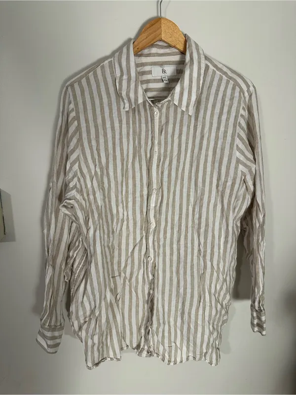 Banana Republic 100% linen The Everyday Linen shirt xxl - Image 2