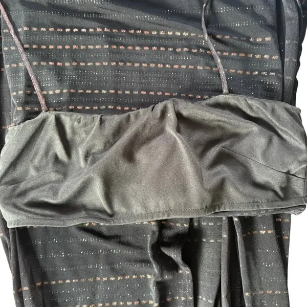 Vintage y2k‎ Alchemy Dress Sz 6 Whimsygoth Grunge Sheer Glitter Maxi - Image 5