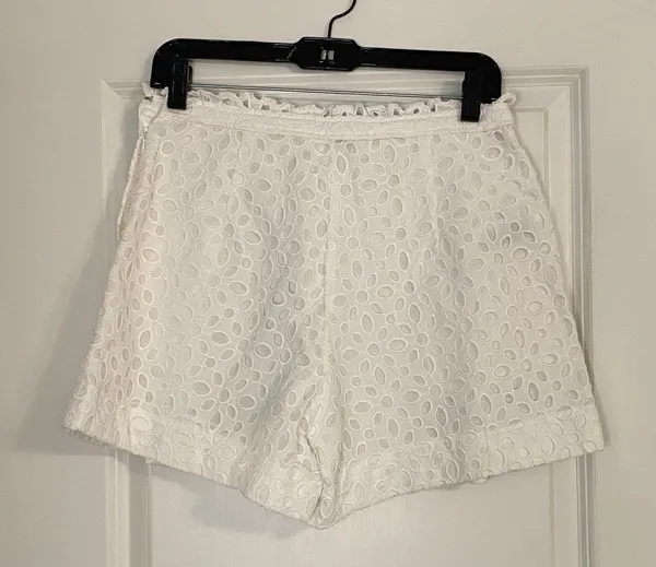 J. Crew Belair White Eyelet Lace Shorts - Image 5