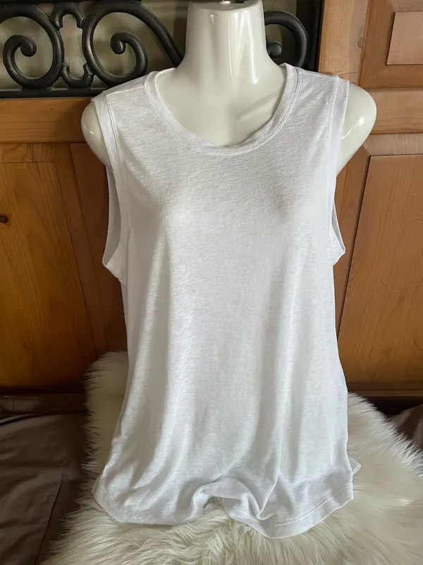 Athleta Breezy Tank Top White  - Image 4