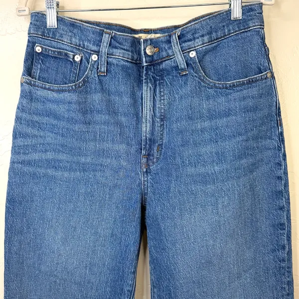 Madewell Leifland Wash The Perfect Vintage Wide-Leg Comfort Stretch Cotton Jeans - Image 5