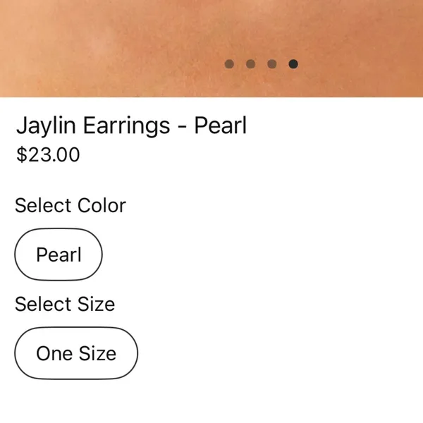 Peppermayo Gold Drop Earrings with Pearl Accent - Image 6
