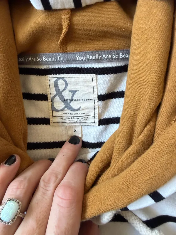 Stripped hooded shirt Multiple - Image 5
