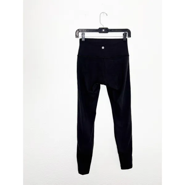 Lululemon Wunder Under High-Rise Tight Size 6 Black lw5bjws Stretch Athleisure - Image 14