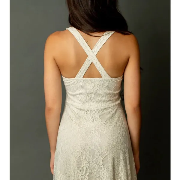 Joyfolie Camilla Lace Dress Ecru NWT XXL - Image 4