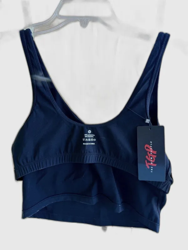 THE GYM PEOPLE Women's Longline Sports Bra Padded Crop Tank Top Medium Support M - Image 6